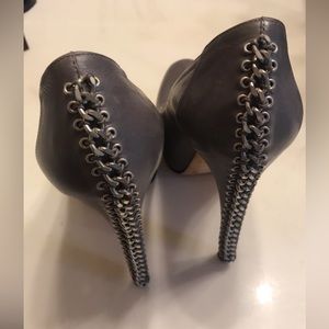 Brian Atwood Grey Harrison Chain Pumps 37.5